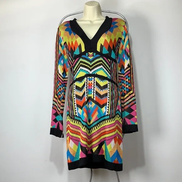 Balmain | Dresses | Balmain Long Sleeve Geometric Knit Dress | Poshmark Balmain | Dresses | Balmain Long Sleeve Geometric Knit Dress | Poshmark